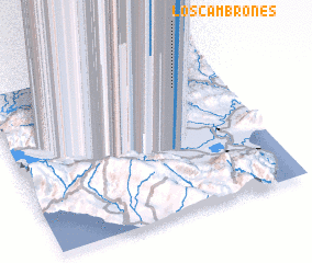 3d view of Los Cambrones