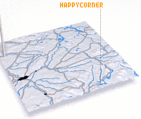 3d view of Happy Corner