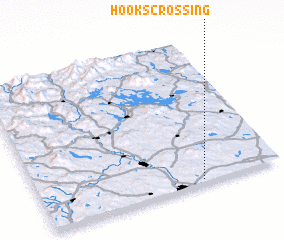 3d view of Hooks Crossing