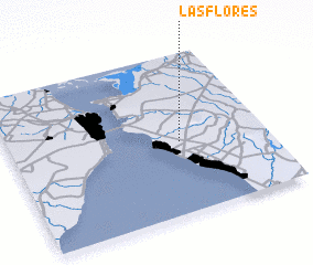 3d view of Las Flores