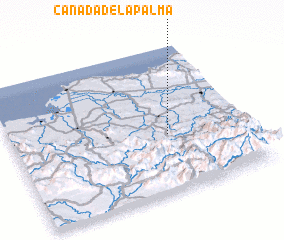 3d view of Cañada de la Palma