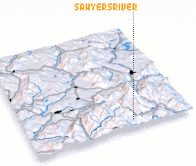 3d view of Sawyers River