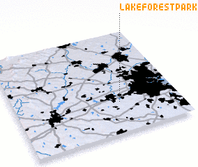 3d view of Lake Forest Park