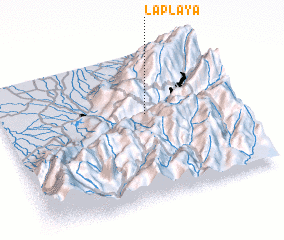 3d view of La Playa