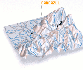 3d view of Caño Azul