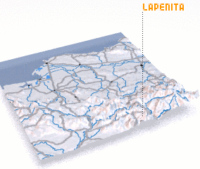 3d view of La Peñita