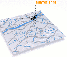 3d view of Saint-Étienne