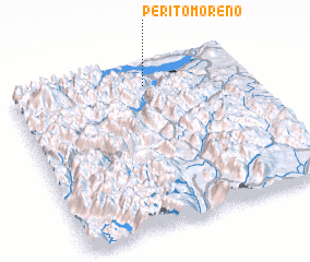 3d view of Perito Moreno