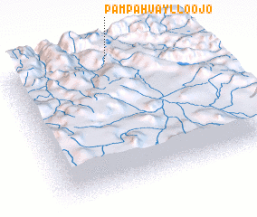 3d view of Pampa Huaylloojo