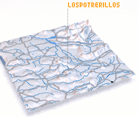 3d view of Los Potrerillos