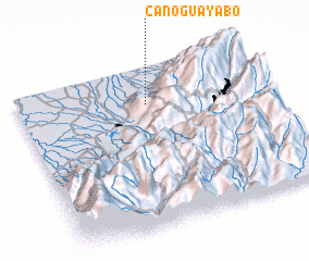 3d view of Caño Guayabo