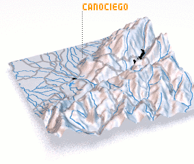 3d view of Caño Ciego