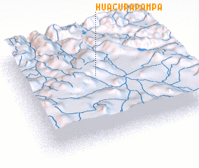 3d view of Huacura Pampa