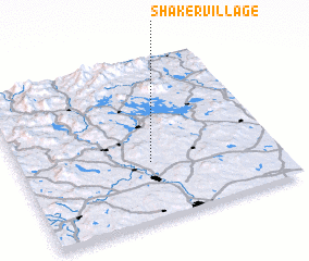 3d view of Shaker Village