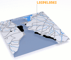 3d view of Los Pelones