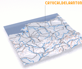 3d view of Cayucal de La Antonia