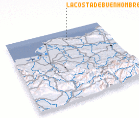 3d view of La Costa de Buen Hombre