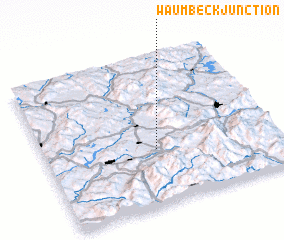 3d view of Waumbeck Junction