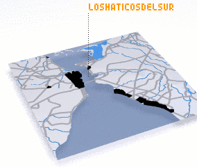 3d view of Los Haticos del Sur