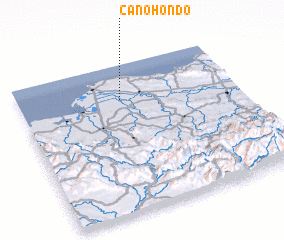3d view of Caño Hondo