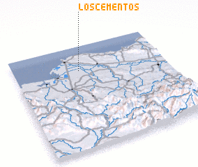 3d view of Los Cementos