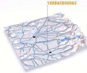 3d view of Yerbas Buenas