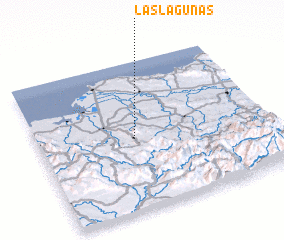 3d view of Las Lagunas