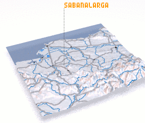 3d view of Sabana Larga