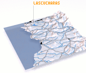 3d view of Las Cucharas