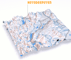 3d view of Hoyo de Epuyén