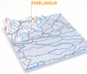 3d view of Pueblo Viejo