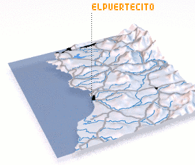 3d view of El Puertecito