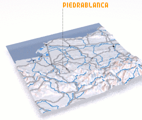 3d view of Piedra Blanca