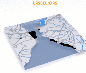 3d view of Las Delicias