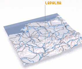 3d view of La Palma