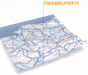 3d view of Subida del Puerto