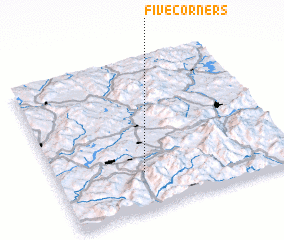 3d view of Five Corners