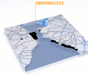 3d view of SanFrancisco