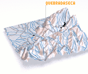 3d view of Quebrada Seca