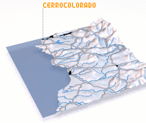 3d view of Cerro Colorado