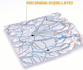 3d view of Rinconada Los Quillayes