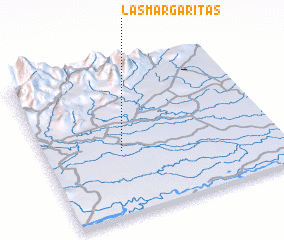 3d view of Las Margaritas