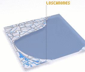 3d view of Los Cañones