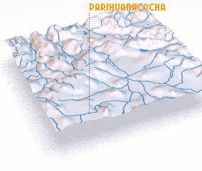 3d view of Parihuanacocha