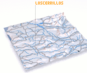 3d view of Los Cerrillos