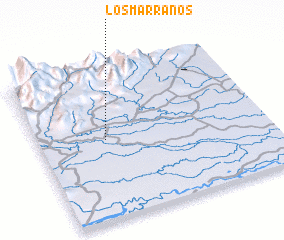 3d view of Los Marranos