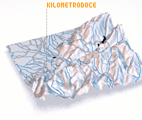 3d view of Kilómetro Doce