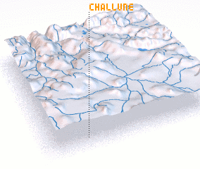 3d view of Challune