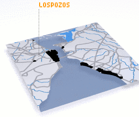 3d view of Los Pozos