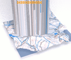 3d view of Derrière Morne